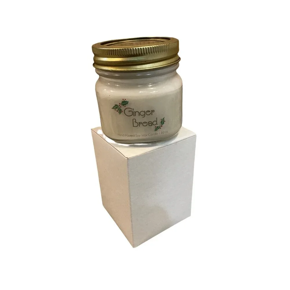 Lot Of 3 Scented Candles Hazelnut Cream Gingerbread & Eucalyptus & Cedarwood soy